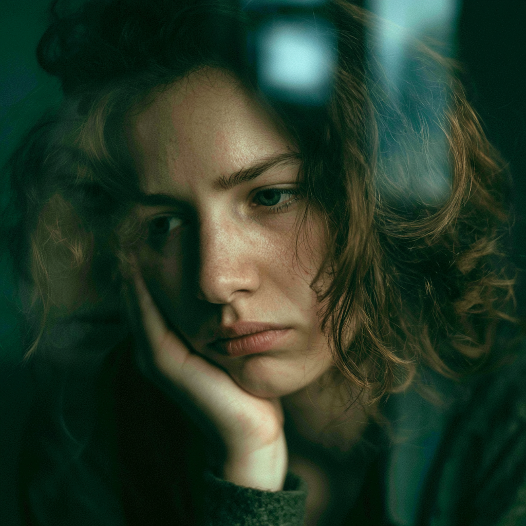 Person showing emotional symptoms of depression, including sadness, hopelessness, and low mood, highlighting the impact of depression on daily mental health and well-being.